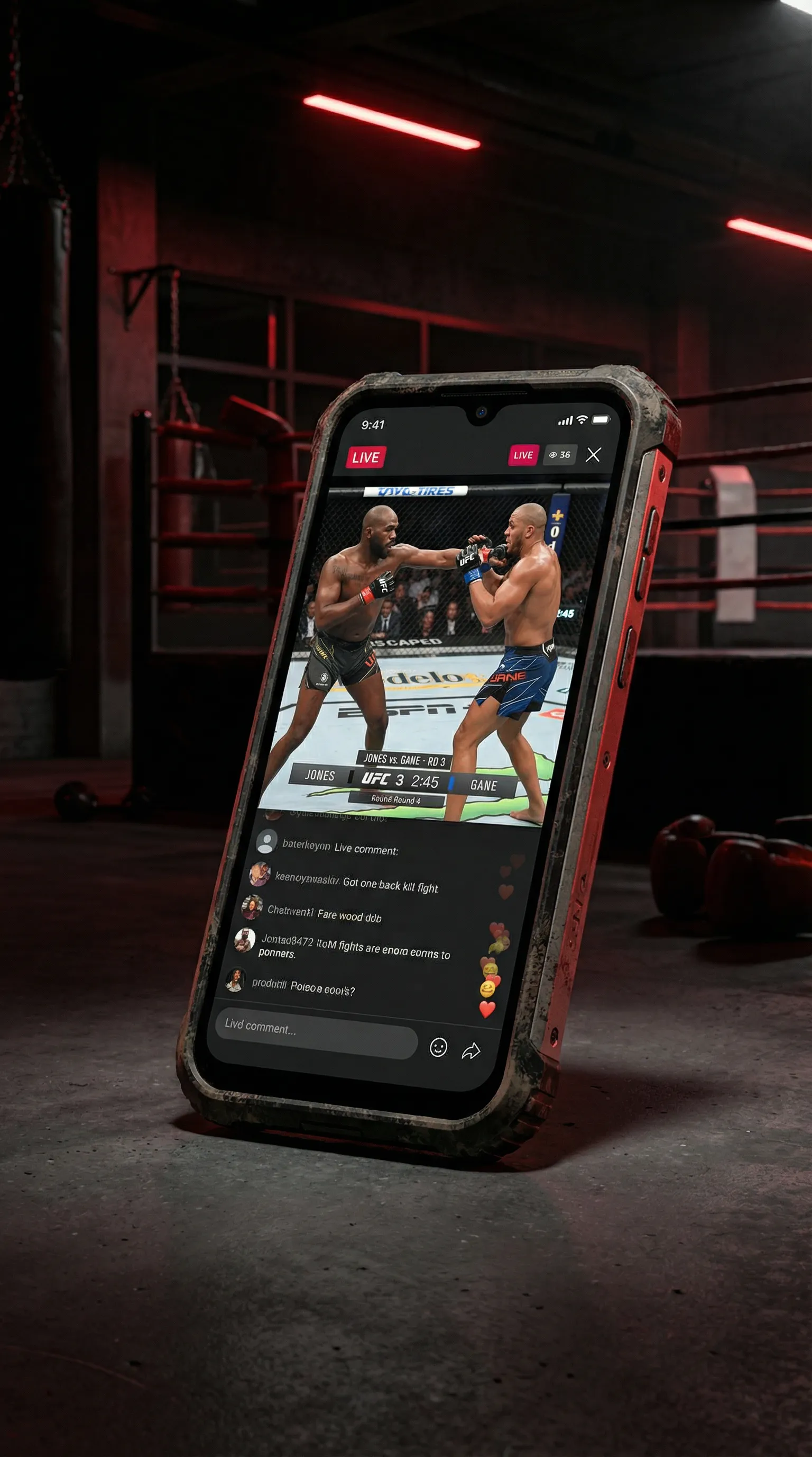 麻豆tv 移动端APP格斗直播界面